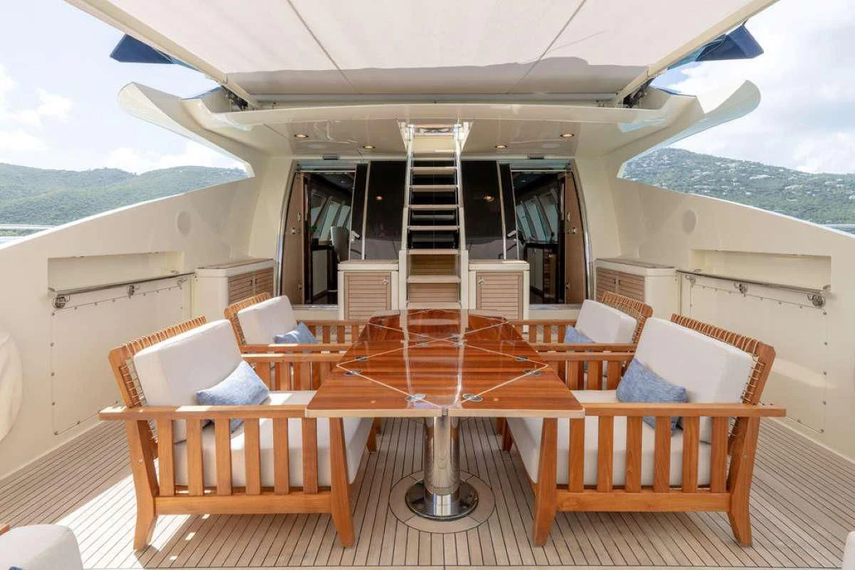 a boat on the water aboard VANTAGE Yacht for Sale