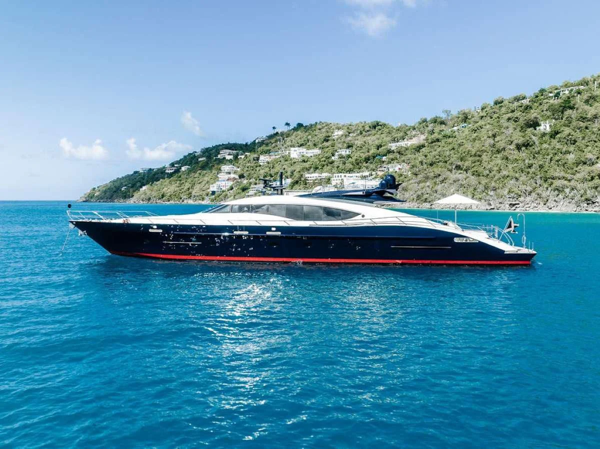 a boat on the water aboard VANTAGE Yacht for Sale