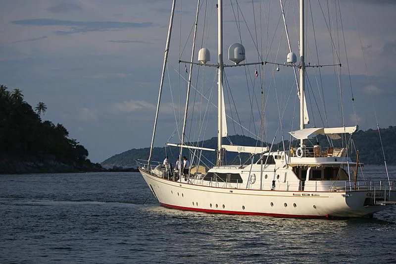 a boat on the water aboard INFINIUM Yacht for Sale
