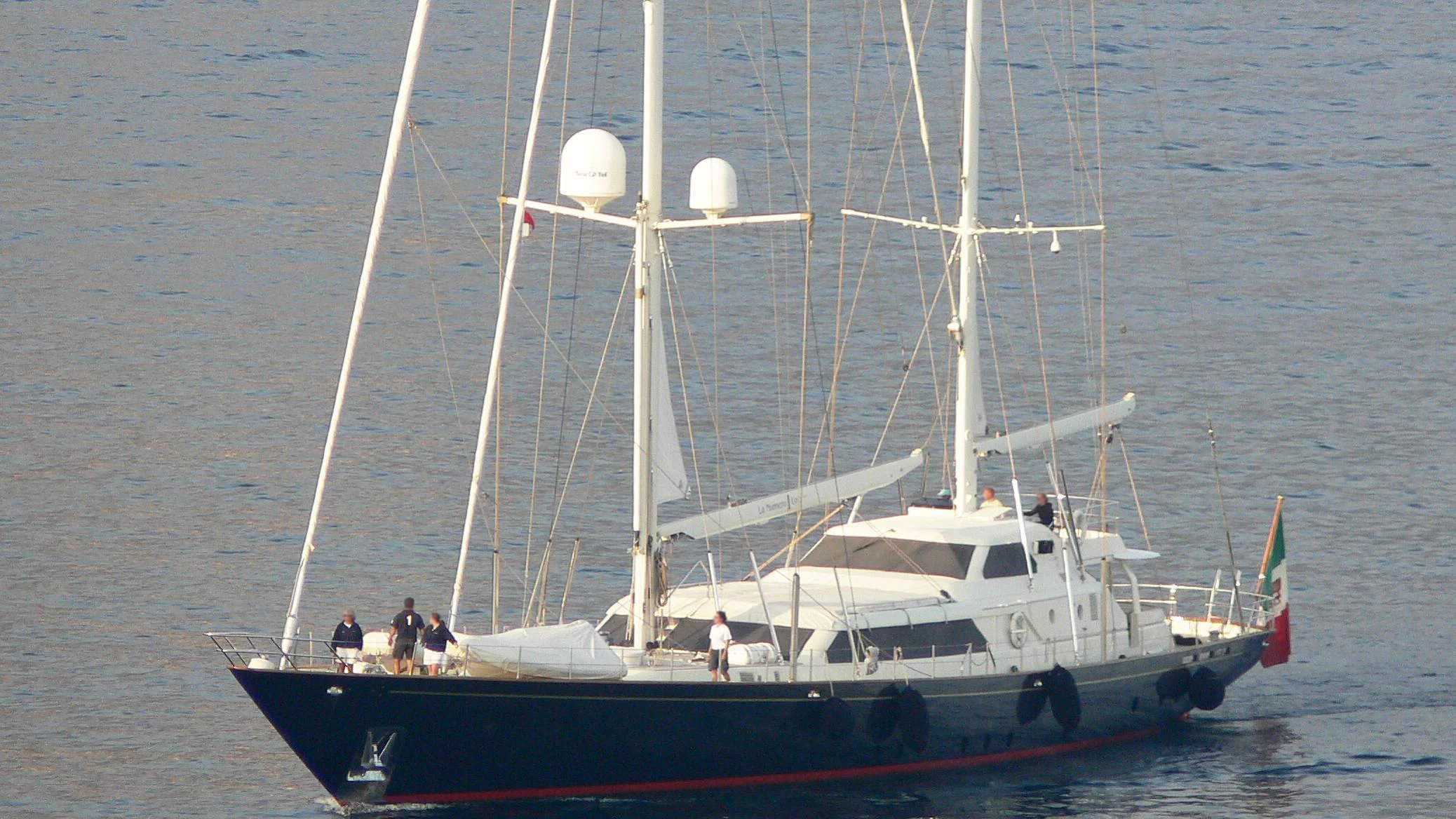 a boat on the water aboard INFINIUM Yacht for Sale
