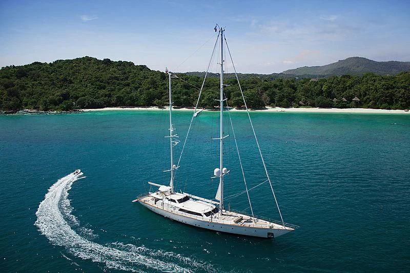 a boat on the water aboard INFINIUM Yacht for Sale