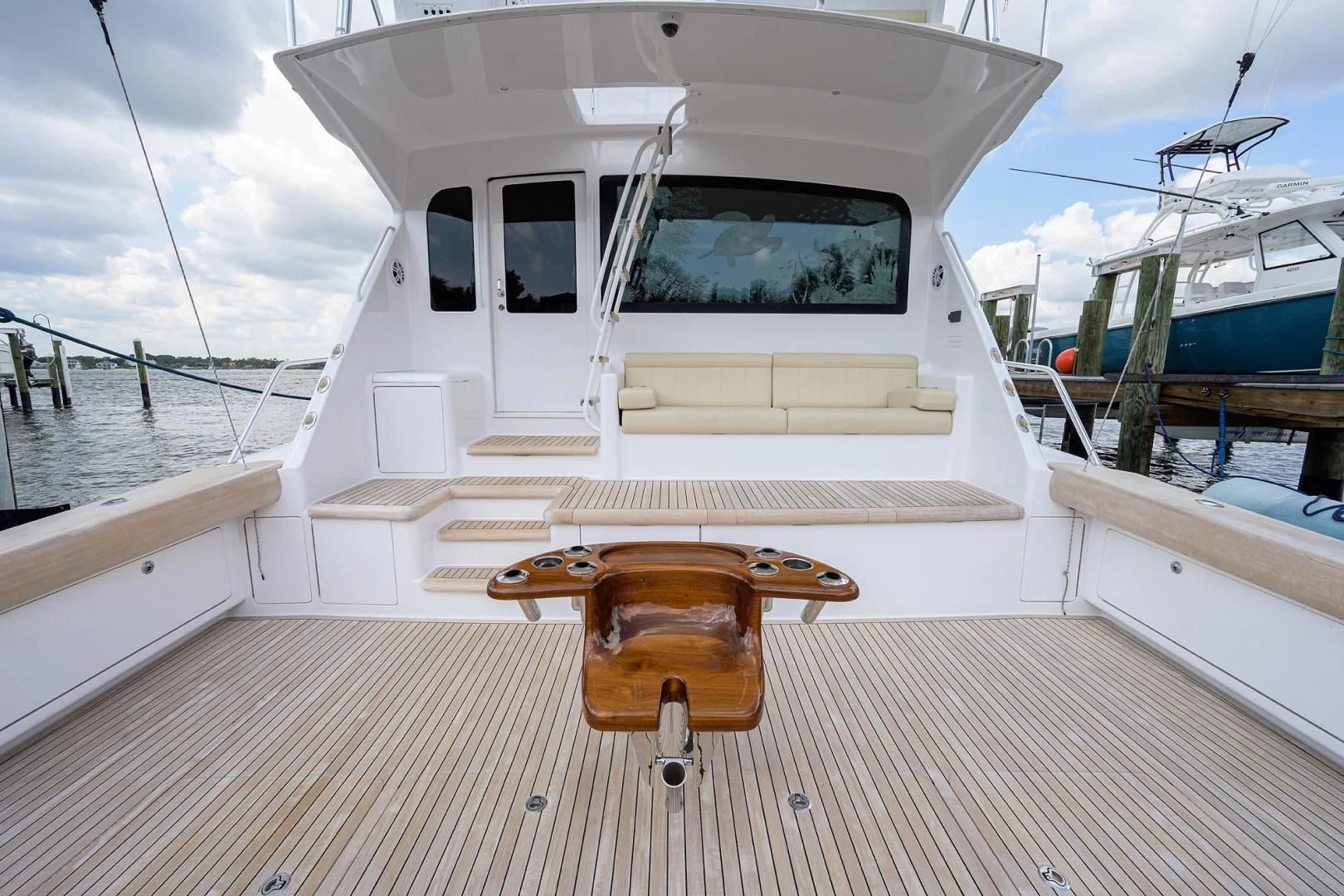 a surfboard on a boat aboard RITE ANGLER Yacht for Sale