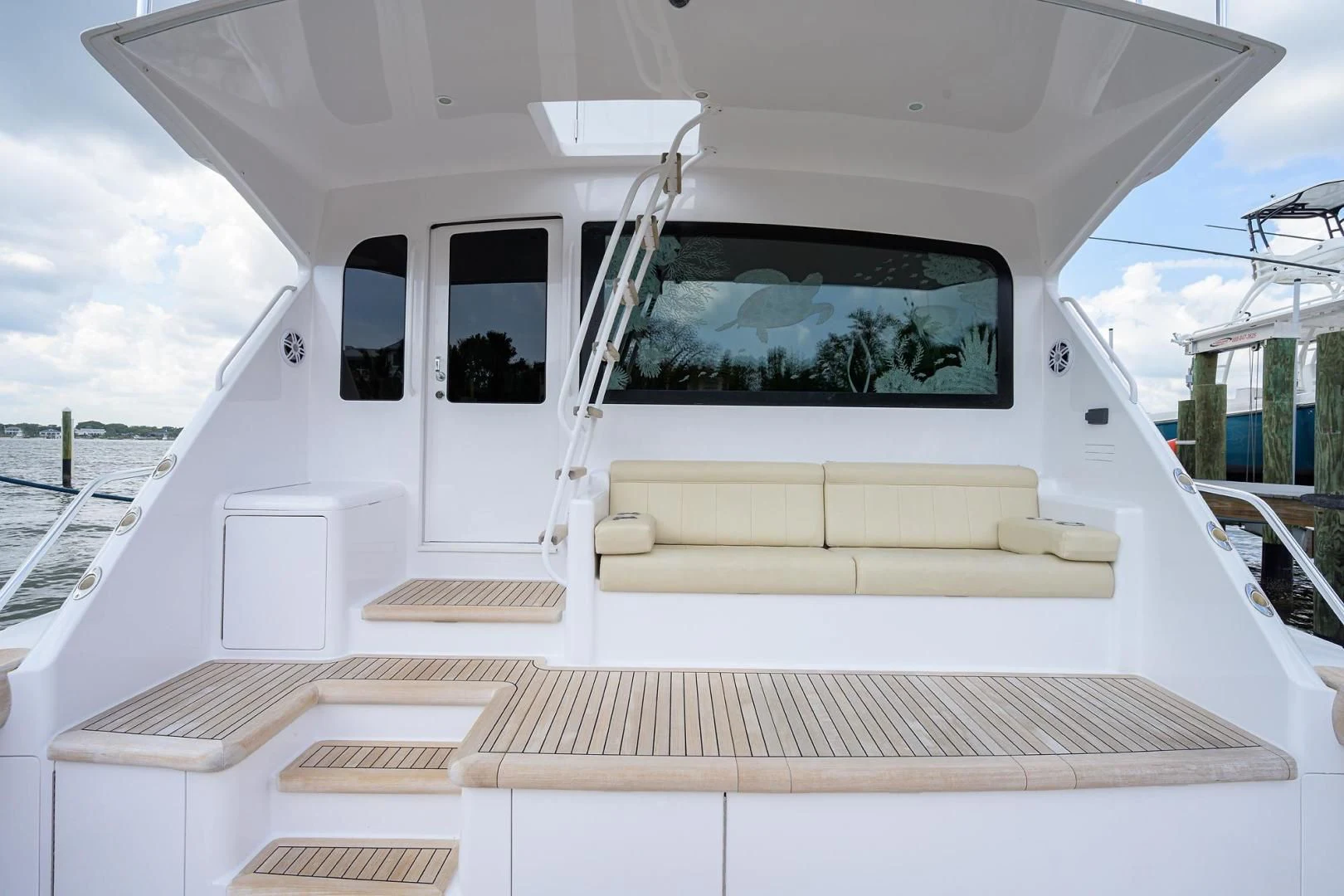 the inside of a white boat aboard RITE ANGLER Yacht for Sale