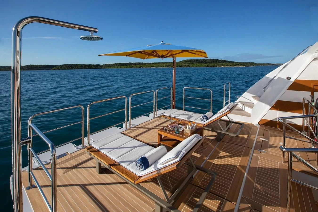 a boat on the water aboard JODI ANN Yacht for Charter