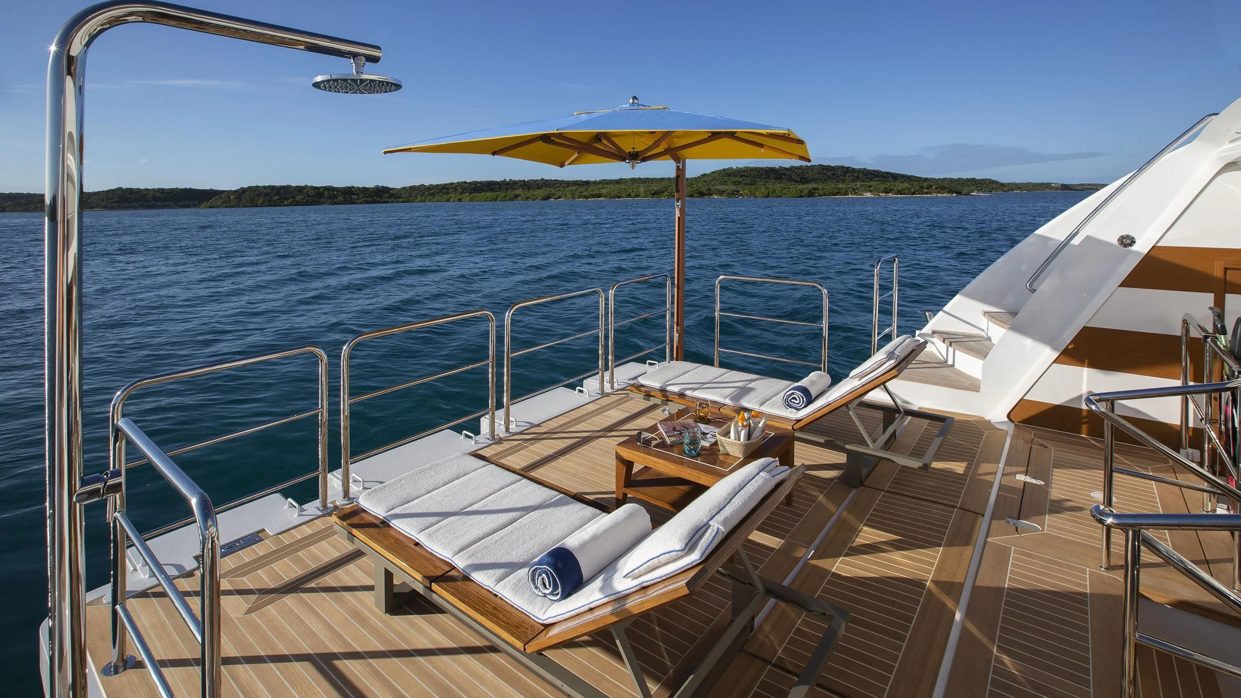 a boat on the water aboard JODI ANN Yacht for Charter
