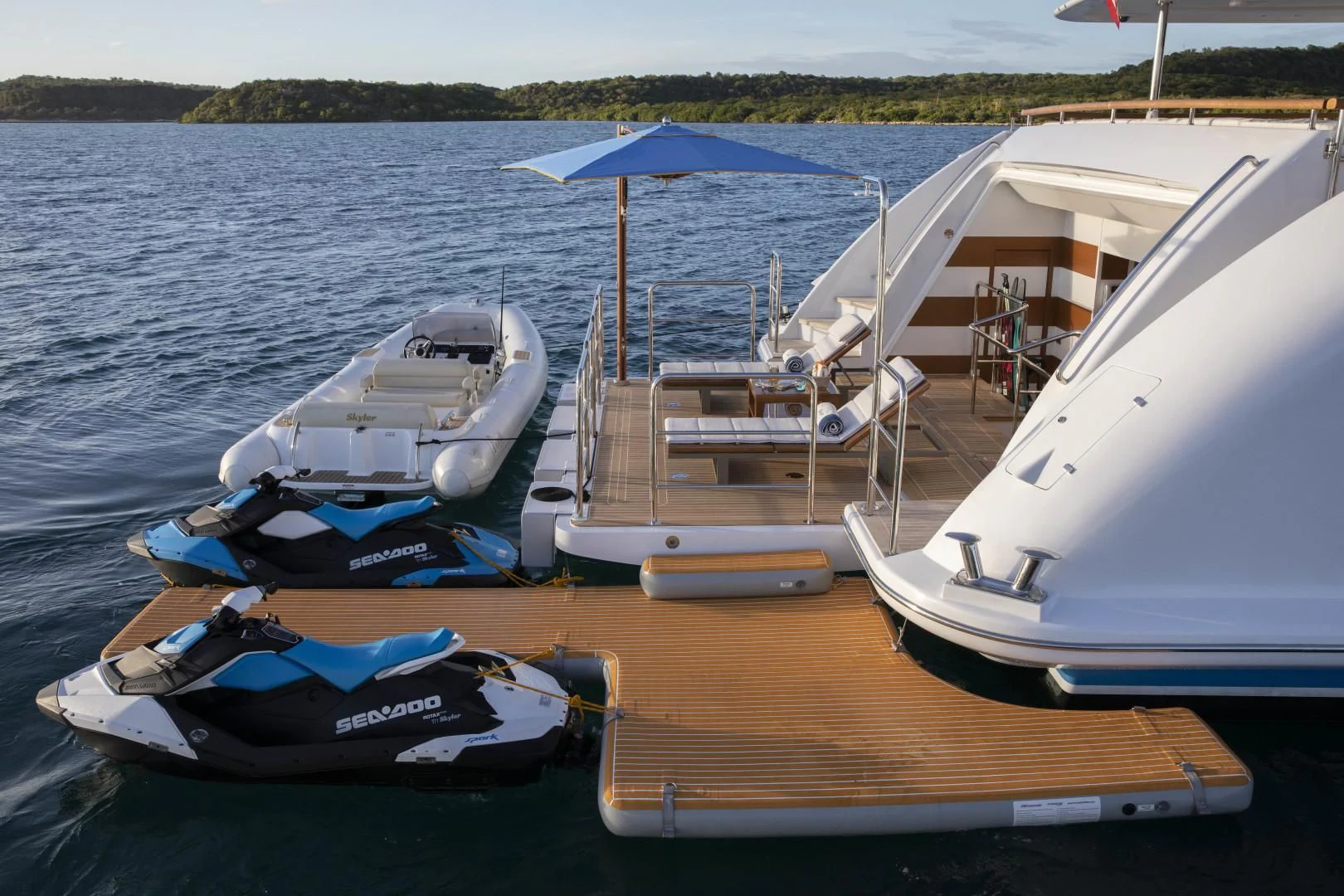 a boat on the water aboard JODI ANN Yacht for Charter