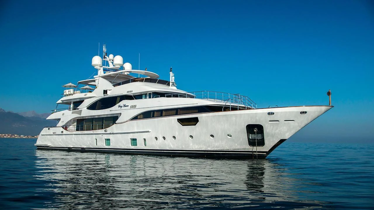 a white yacht on the water aboard JODI ANN Yacht for Charter