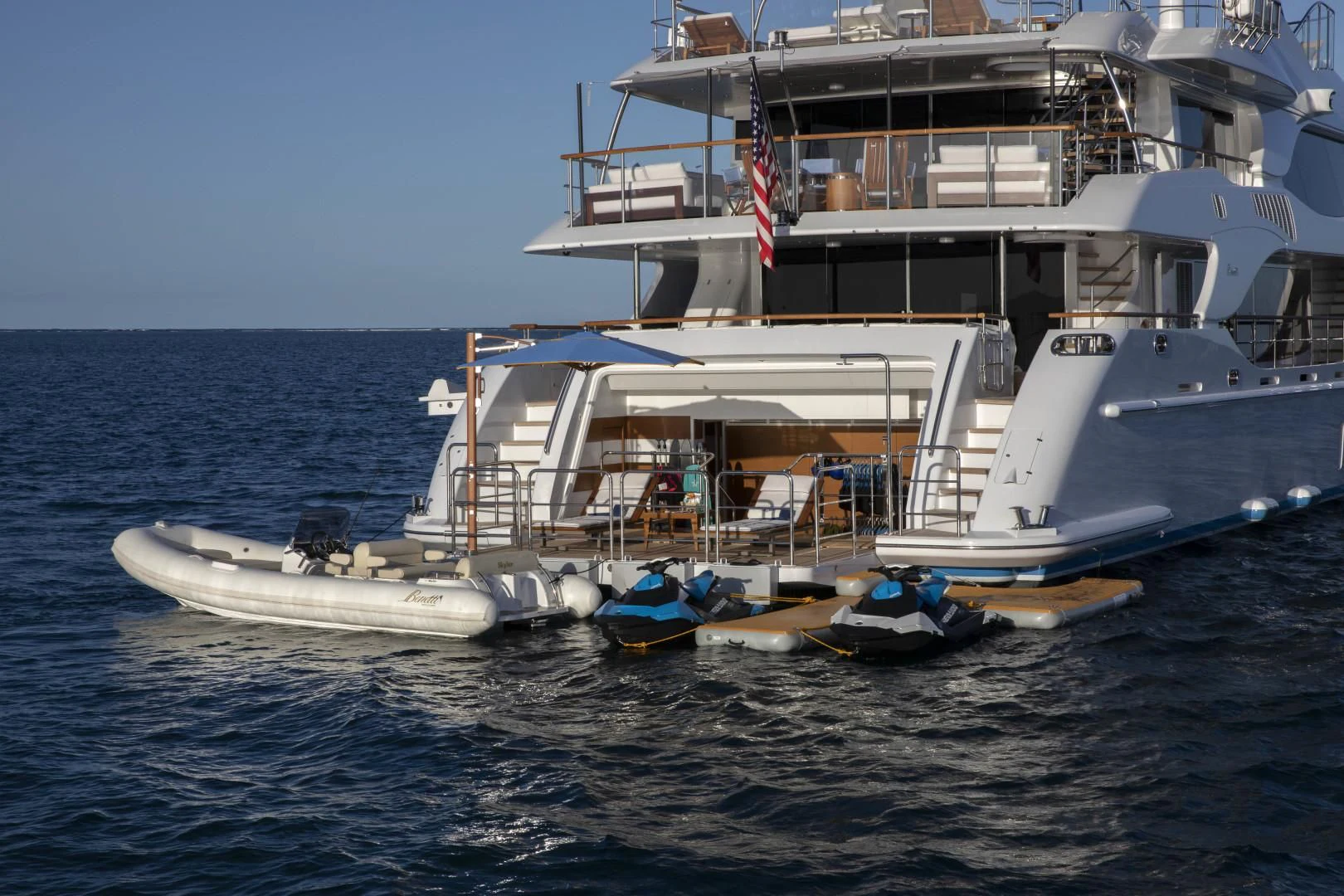 a boat docked at a pier aboard JODI ANN Yacht for Charter