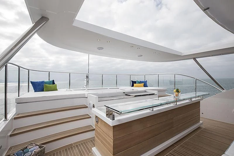a room with a bed and a window aboard JODI ANN Yacht for Charter