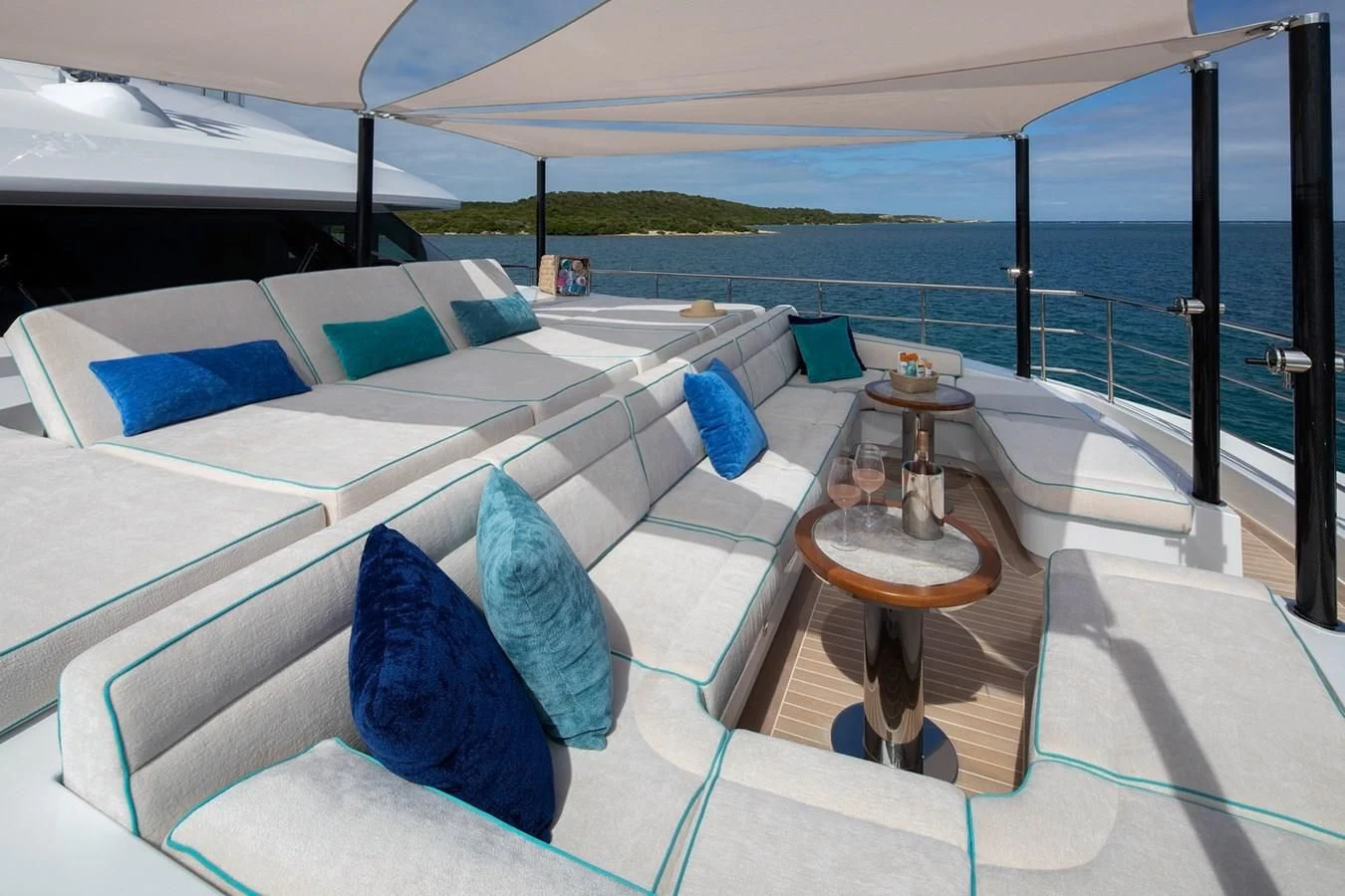 a boat on the water aboard JODI ANN Yacht for Charter
