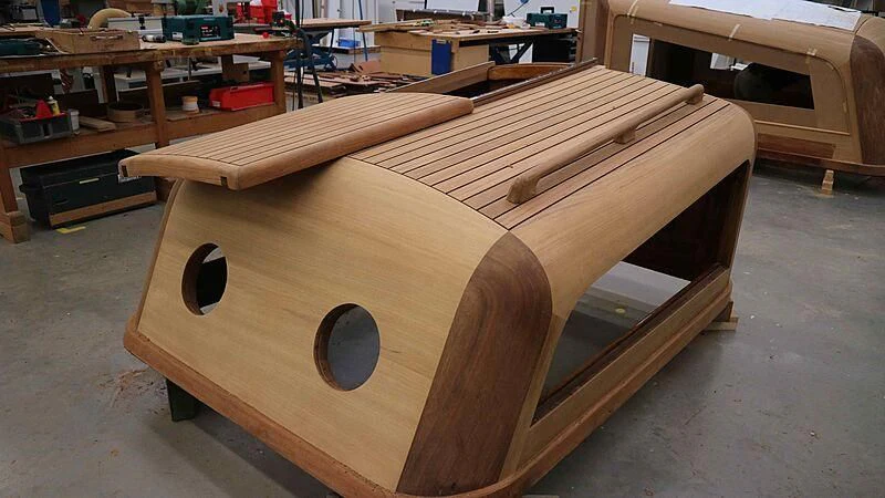 a wooden object with holes in it aboard VAGRANT Yacht for Sale