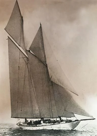 a sailboat with sails aboard VAGRANT Yacht for Sale