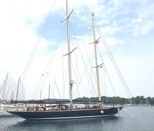 a boat on the water aboard VAGRANT Yacht for Sale