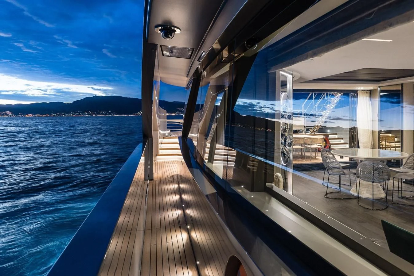 a deck on a boat aboard TOUCH ME Yacht for Sale