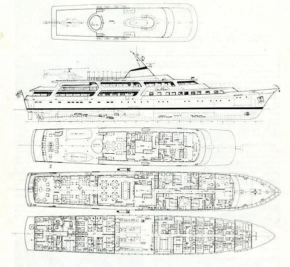 diagram aboard AL RIYADH Yacht for Sale