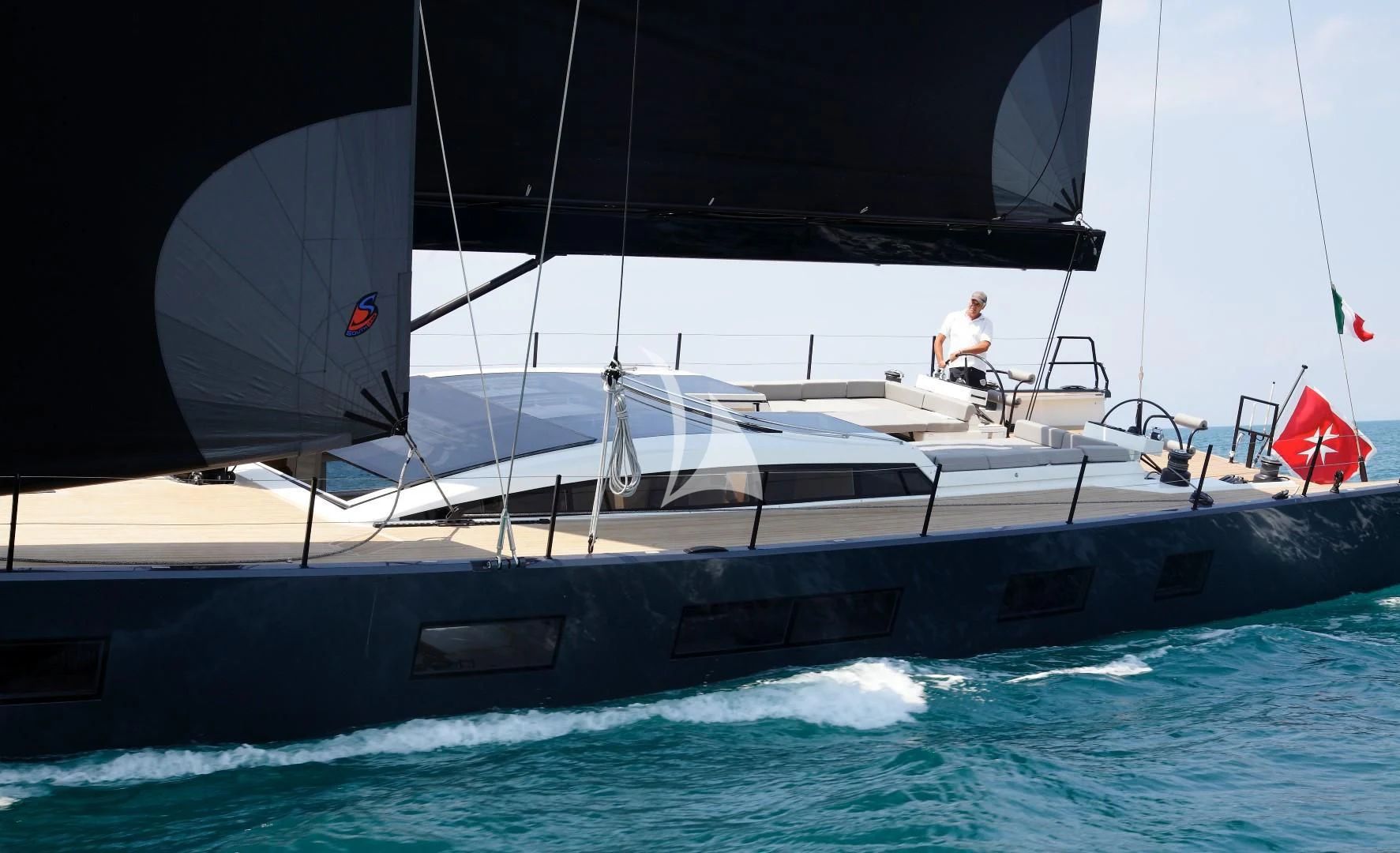 a boat on the water aboard LUCE GUIDA Yacht for Sale