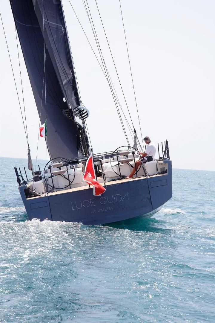 a person sailing on a boat aboard LUCE GUIDA Yacht for Sale