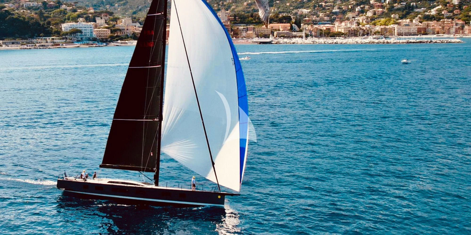 a sailboat on the water aboard LUCE GUIDA Yacht for Sale