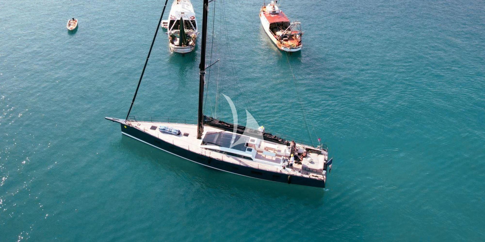 a group of boats in the water aboard LUCE GUIDA Yacht for Sale