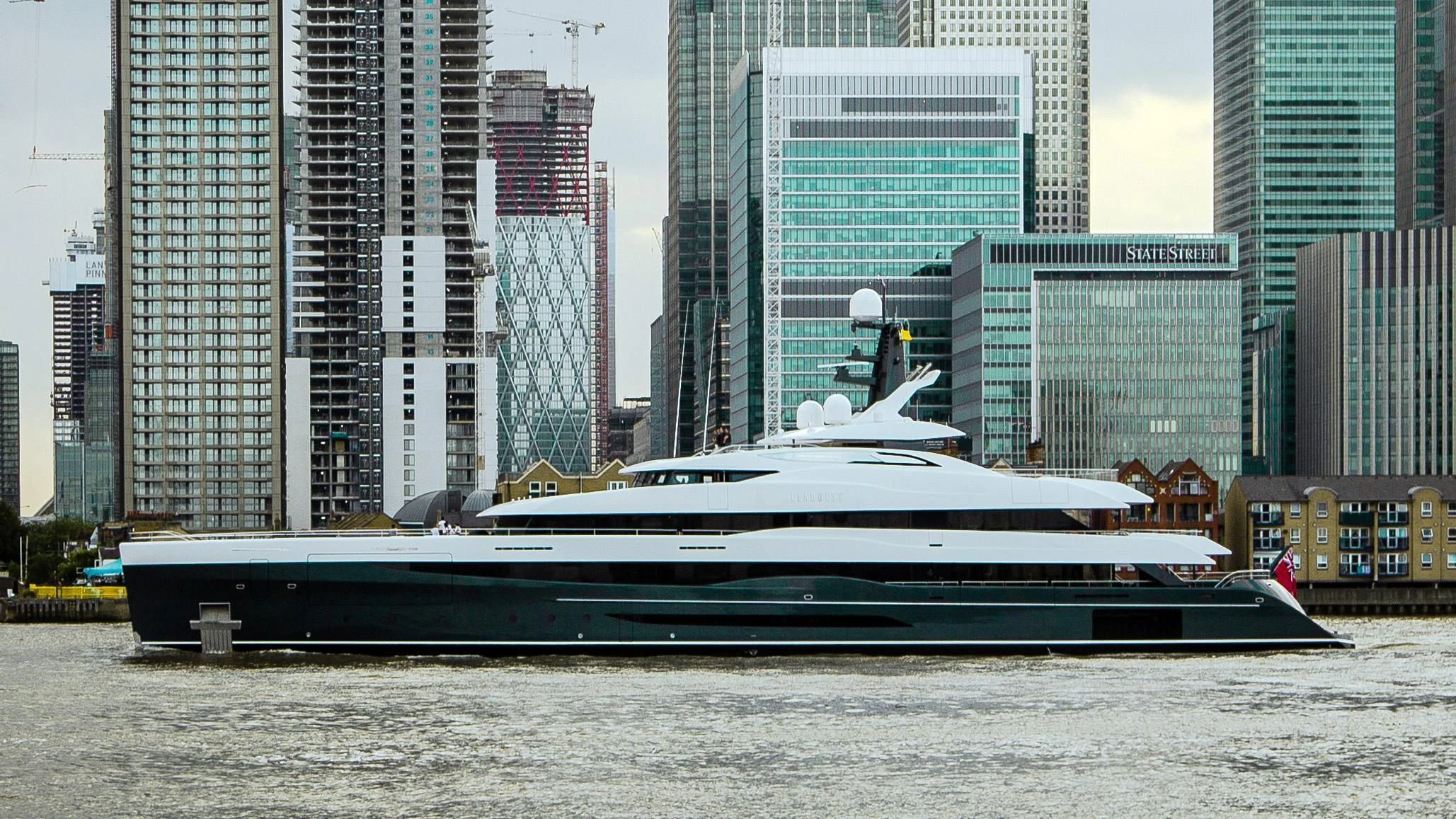 a ship in the water aboard M'BRACE Yacht for Sale