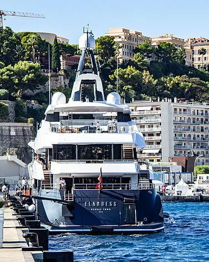 a boat in the water aboard M'BRACE Yacht for Sale