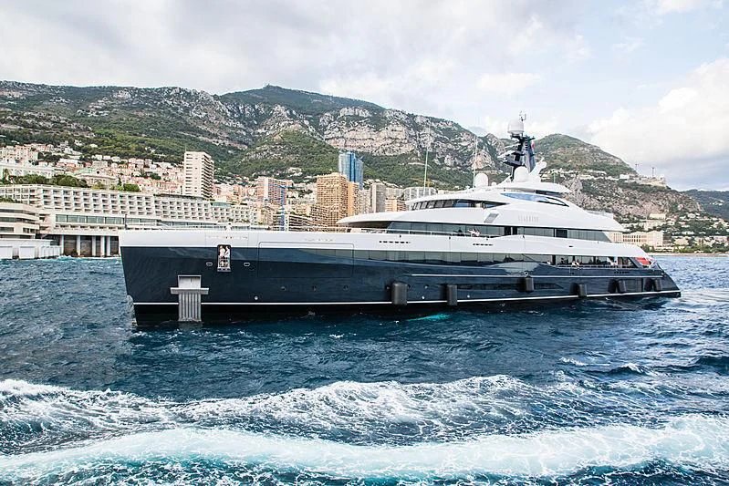 a boat on the water aboard M'BRACE Yacht for Sale