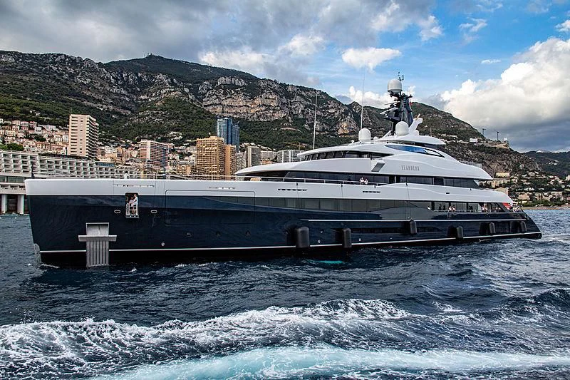 a boat on the water aboard M'BRACE Yacht for Sale