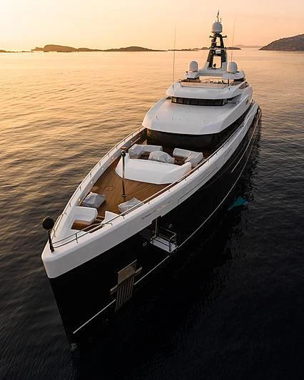 a boat in the water aboard M'BRACE Yacht for Sale