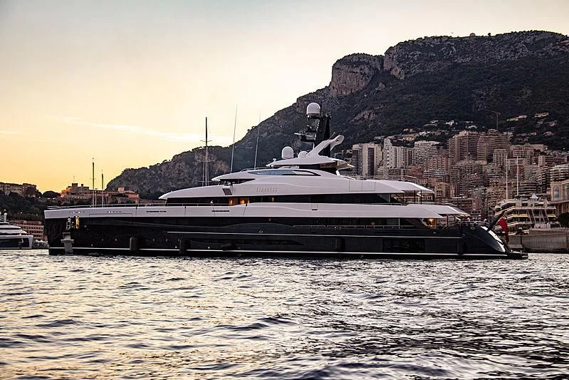 a boat on the water aboard M'BRACE Yacht for Sale