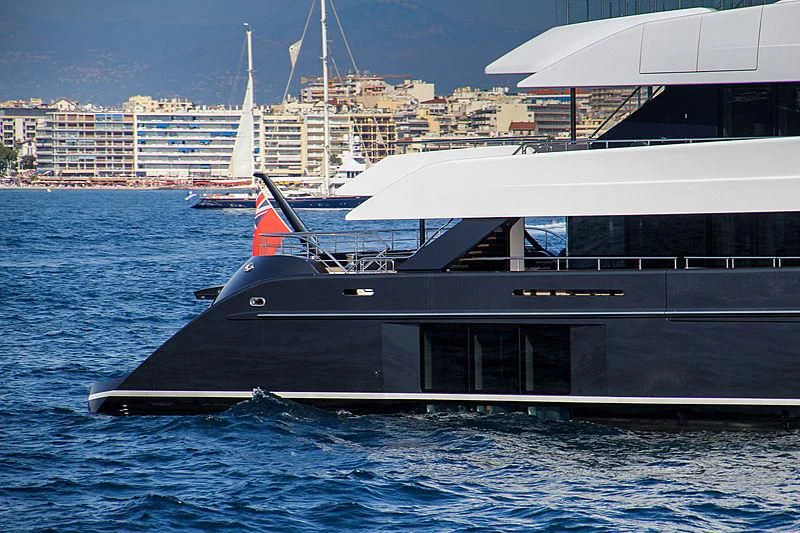 a boat in the water aboard M'BRACE Yacht for Sale