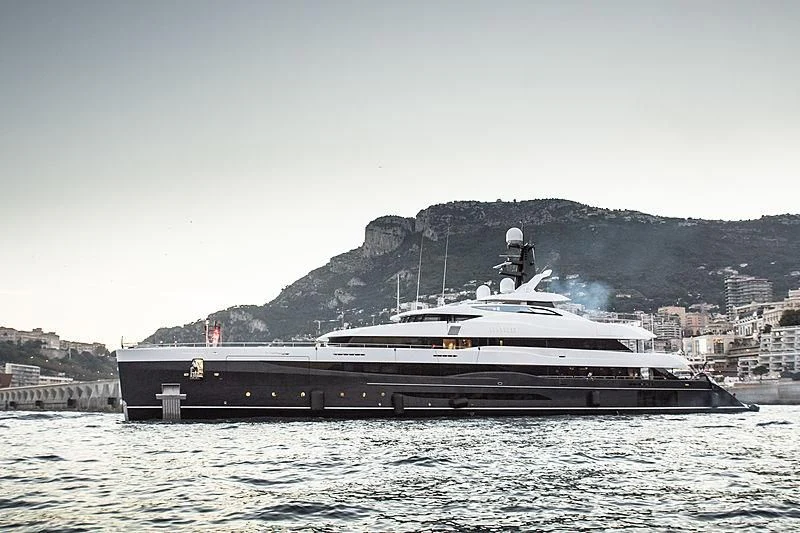 a boat in the water aboard M'BRACE Yacht for Sale