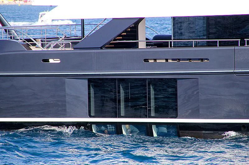 a boat in the water aboard M'BRACE Yacht for Sale