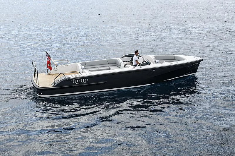 a person in a boat aboard M'BRACE Yacht for Sale