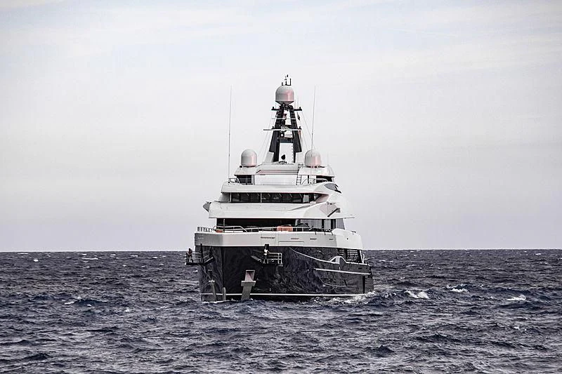 a boat in the water aboard M'BRACE Yacht for Sale