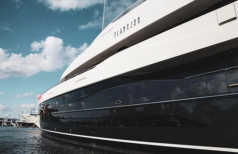 a boat on the water aboard M'BRACE Yacht for Sale