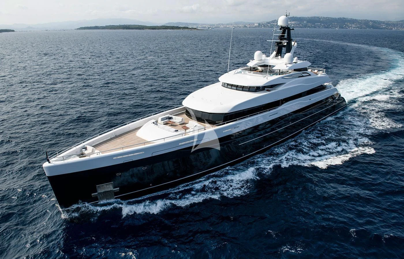 a boat on the water aboard M'BRACE Yacht for Sale