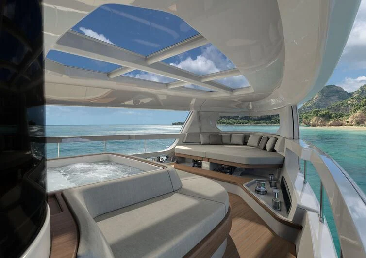 a boat on the water aboard INFYNITO 90/01 Yacht for Sale