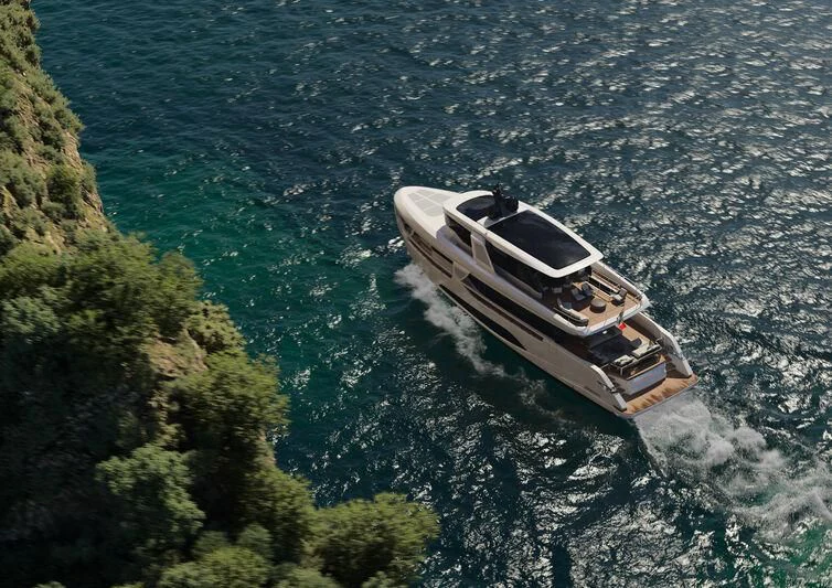 a boat in the water aboard INFYNITO 90/01 Yacht for Sale