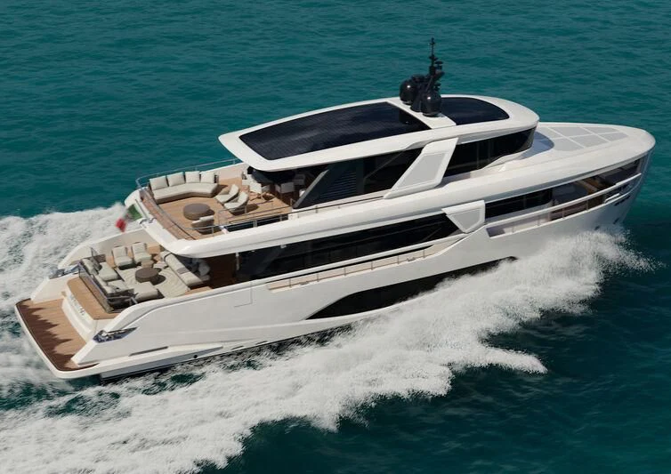 a boat on the water aboard INFYNITO 90/01 Yacht for Sale