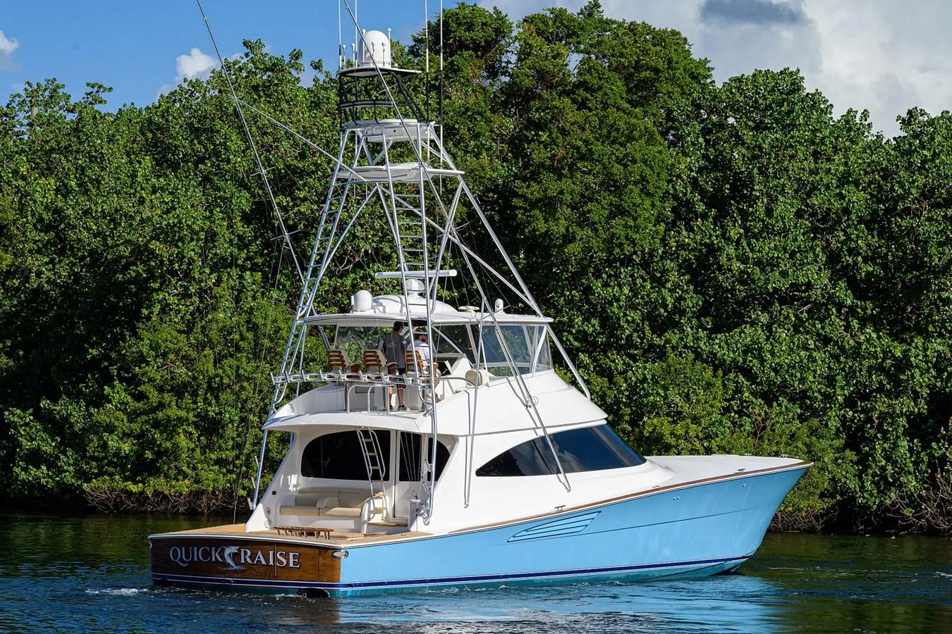 a boat on the water aboard QUICK RAISE Yacht for Sale