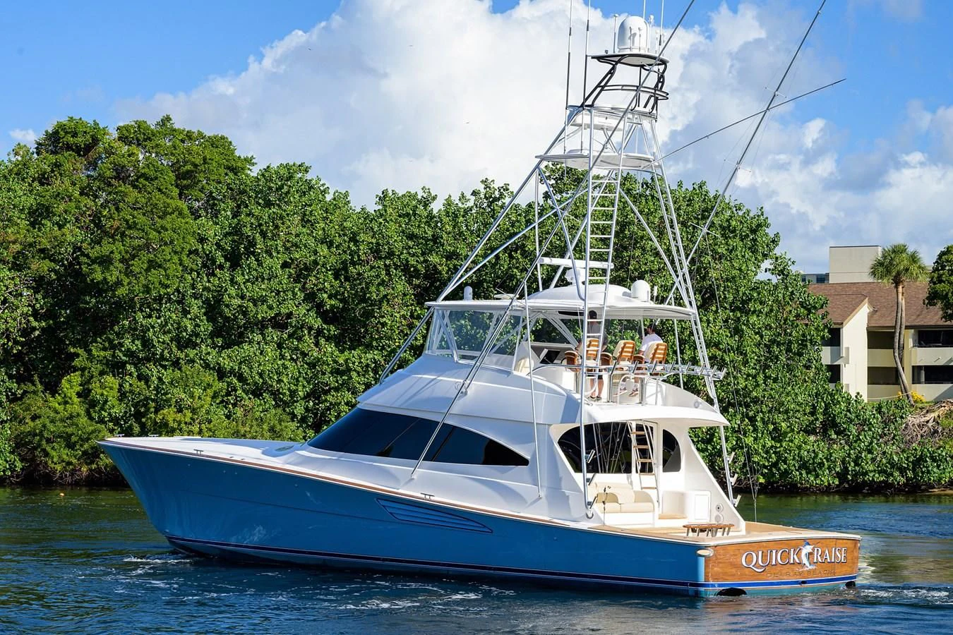 a boat on the water aboard QUICK RAISE Yacht for Sale