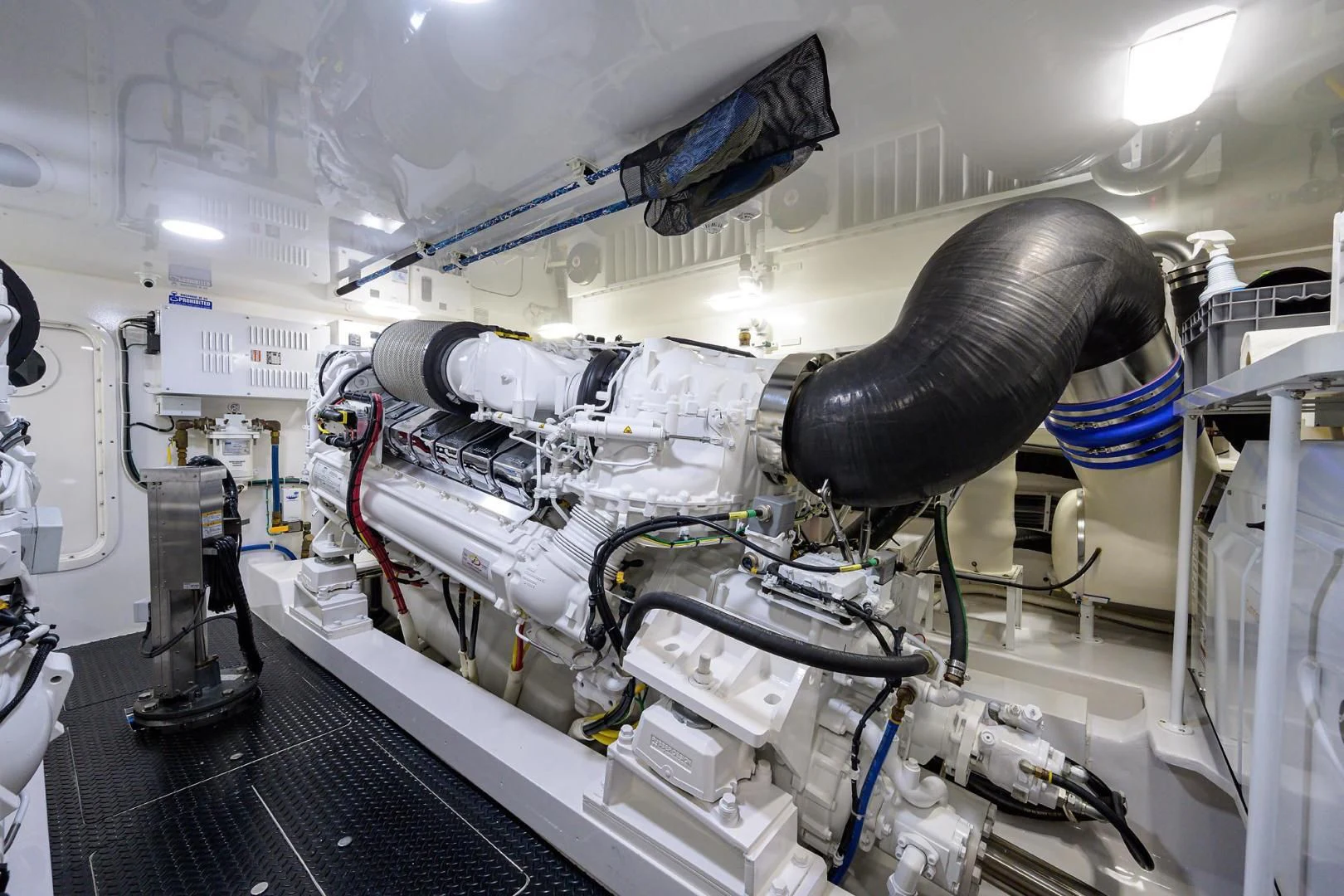 a machine with a blue and white ribbon aboard QUICK RAISE Yacht for Sale