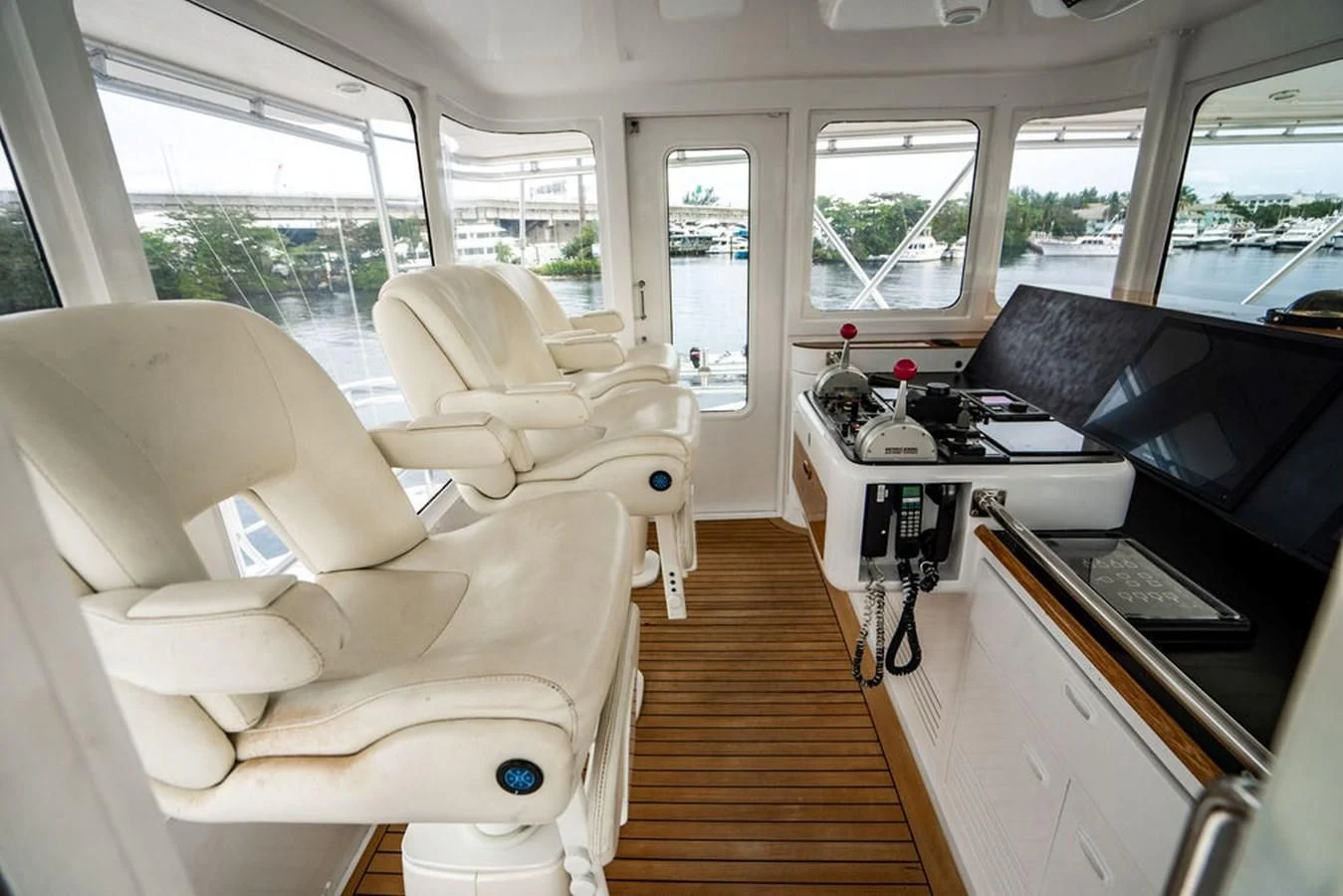 inside of a car aboard COURTNEY ANNE Yacht for Sale