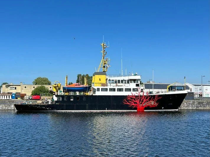 a large boat in the water aboard TE STREEP Yacht for Sale