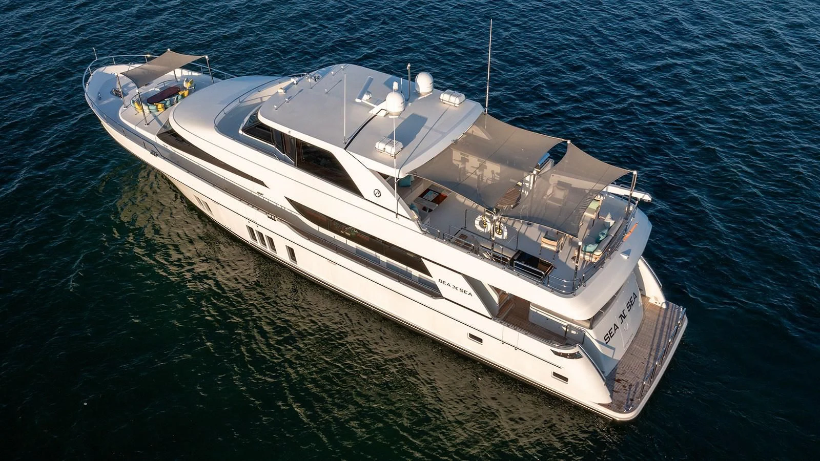 a ship in the water aboard SEA N SEA Yacht for Sale
