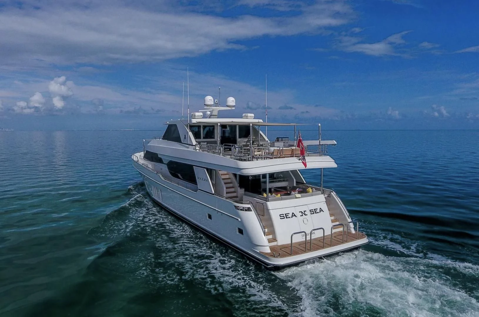 a boat in the water aboard SEA N SEA Yacht for Sale