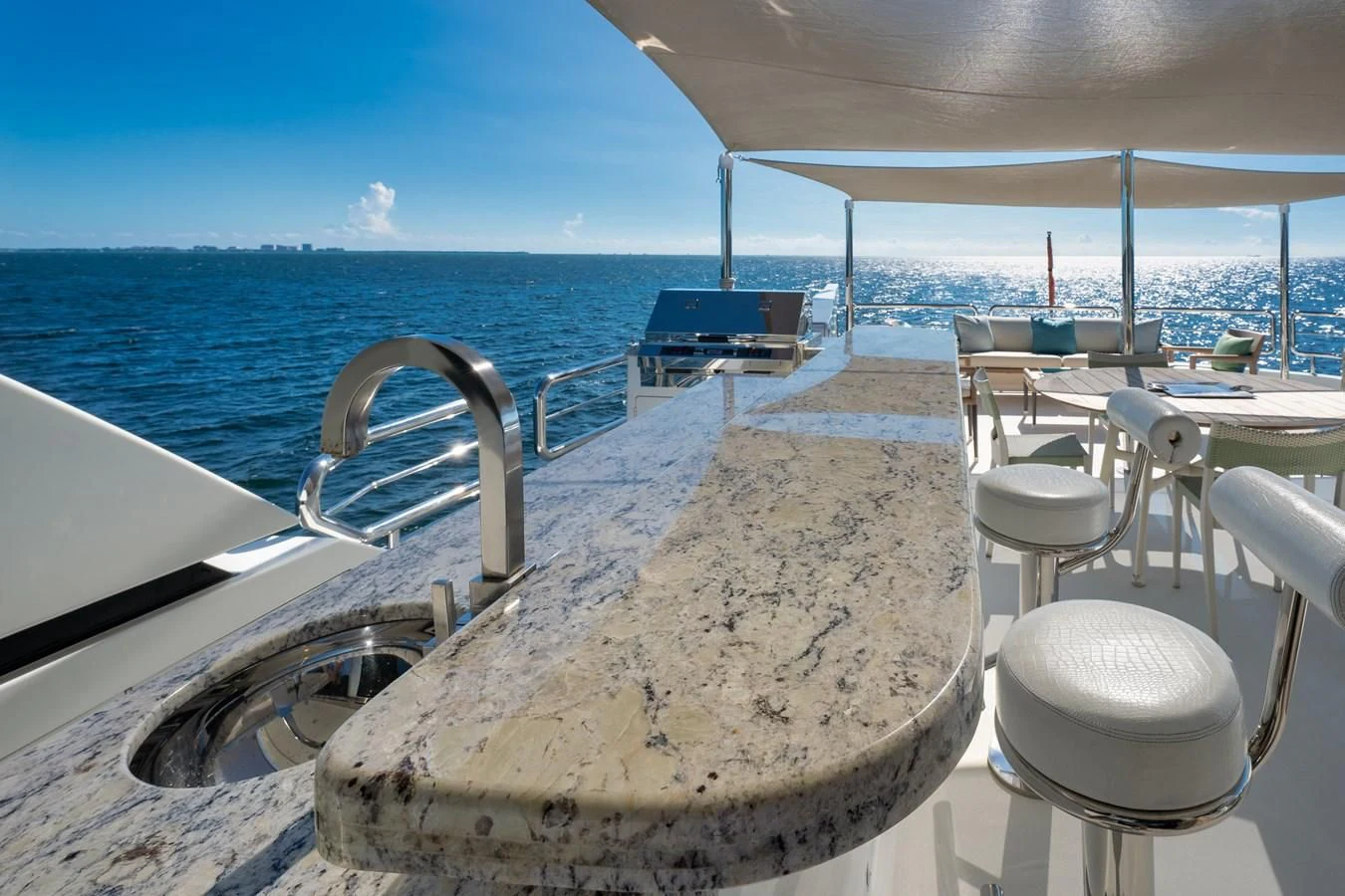 a boat on the water aboard SEA N SEA Yacht for Sale