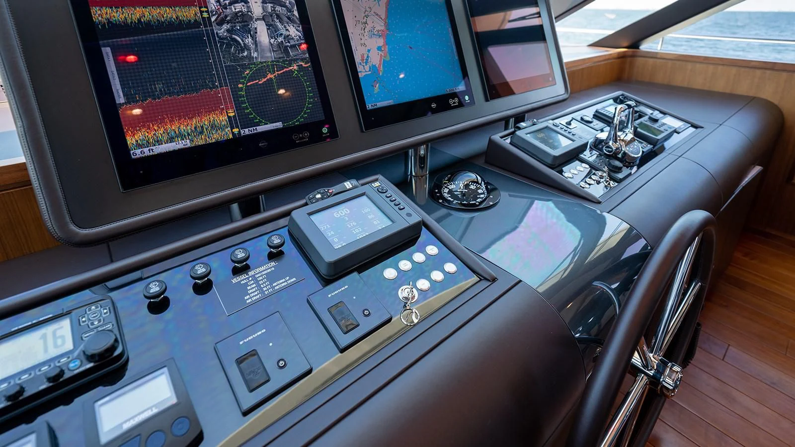 a group of electronic devices aboard SEA N SEA Yacht for Sale