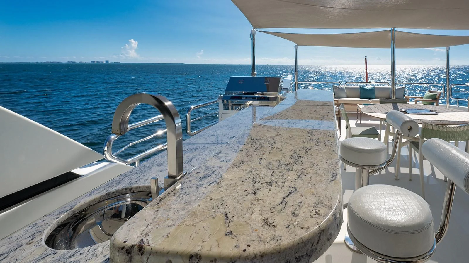 a boat on the water aboard SEA N SEA Yacht for Sale