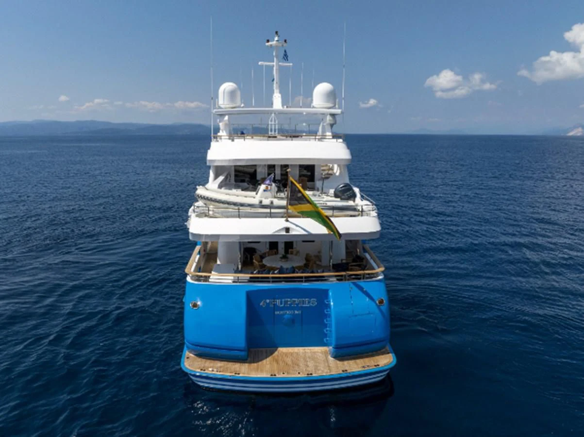 a boat in the water aboard ADVENTURER Yacht for Sale